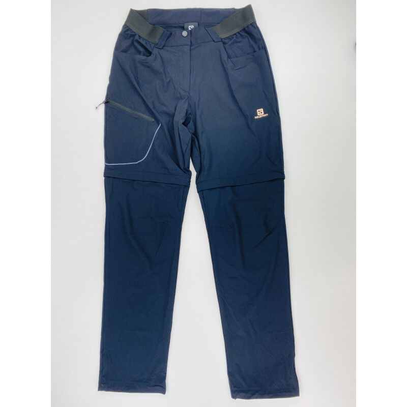 Salomon Pants Wayfarer Zip Off Pants W - Pantaloni da escursionismo di seconda mano - Donna - Nero - 38 | Hardloop