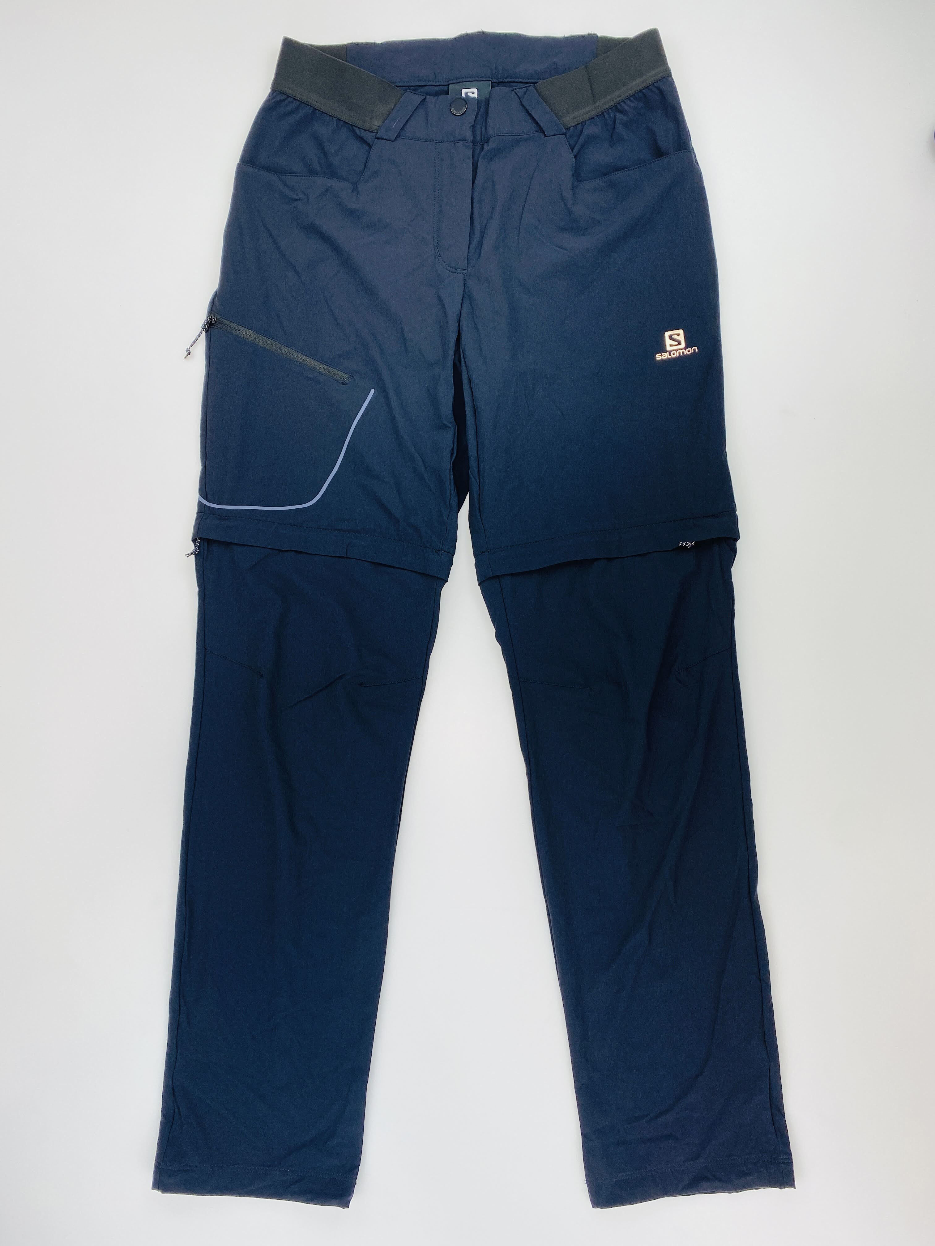 Salomon Pants Wayfarer Zip Off Pants W - Second Hand Dámské turistické kalhoty - Černá - 36 | Hardloop