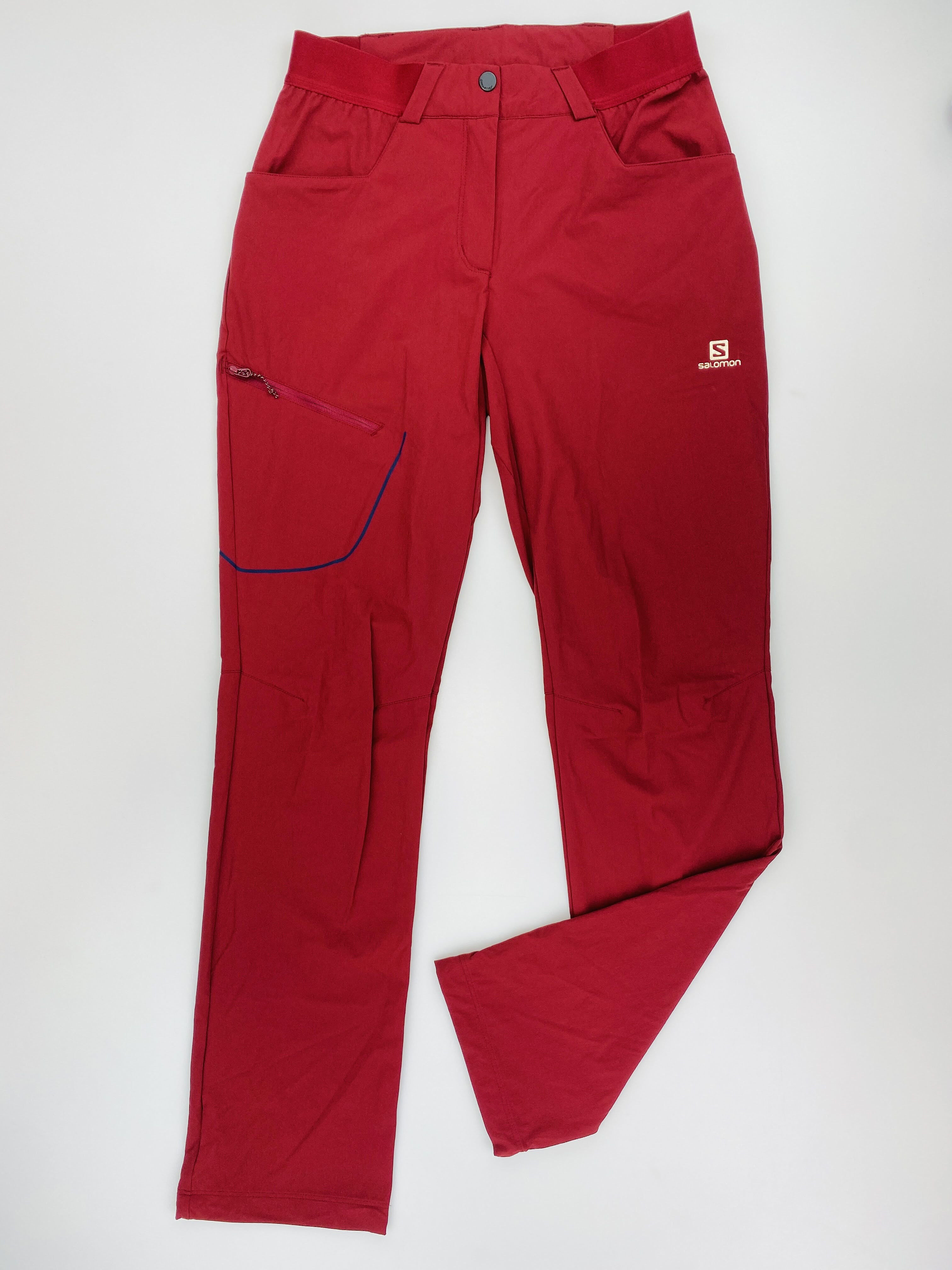 Salomon Pants Wayfarer Pants W - Pantaloni da escursionismo di seconda mano - Donna - Rosso - 38 | Hardloop