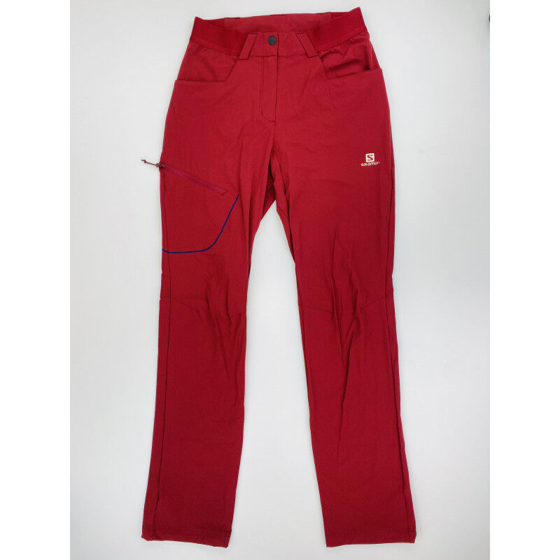 Salomon Pants Wayfarer Pants W - Pantaloni da escursionismo di seconda mano - Donna - Rosso - 36 | Hardloop
