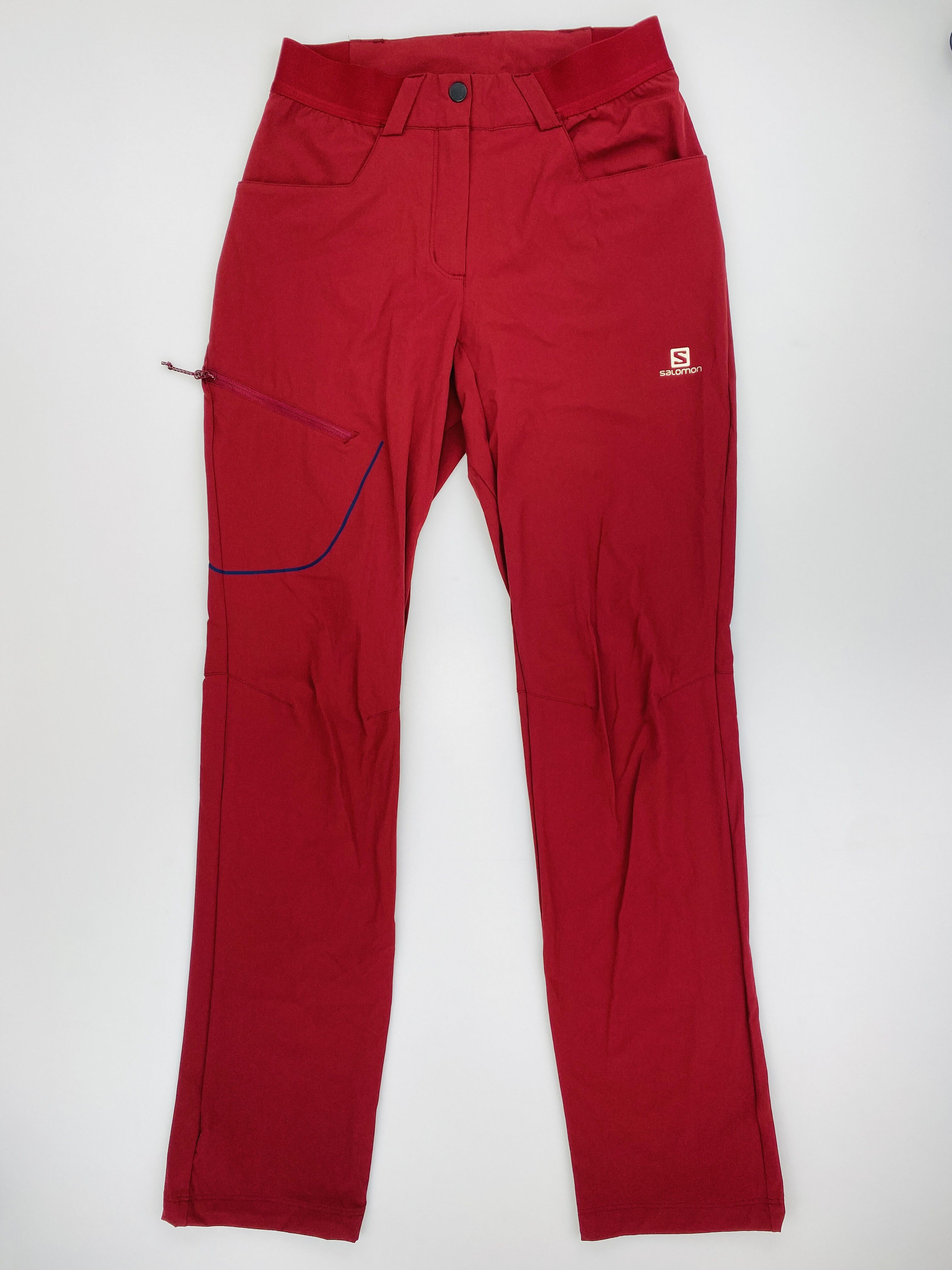 Salomon Pants Wayfarer Pants W - Pantaloni da escursionismo di seconda mano - Donna - Rosso - 36 | Hardloop