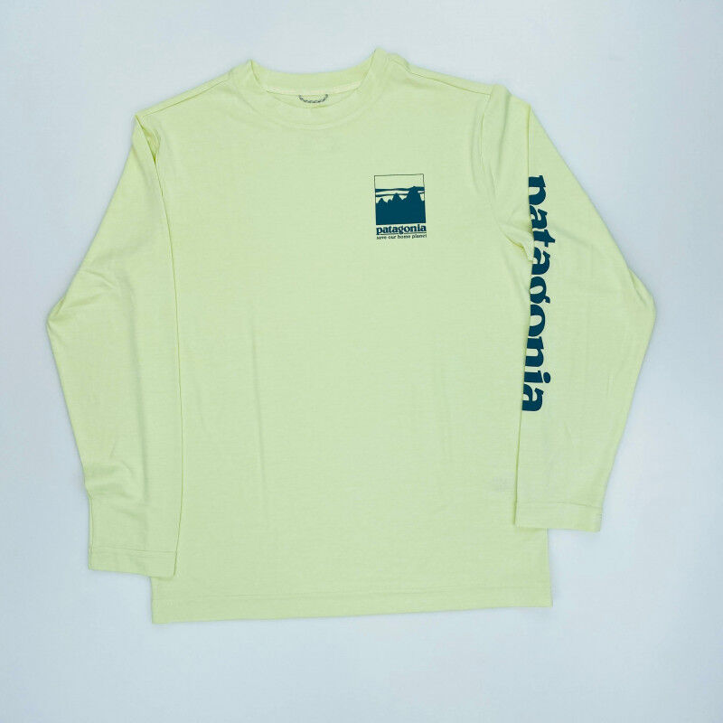 Patagonia Boys' L/S Cap Cool Daily T-Shirt - Second Hand Dětské triko - Žlutá - M | Hardloop