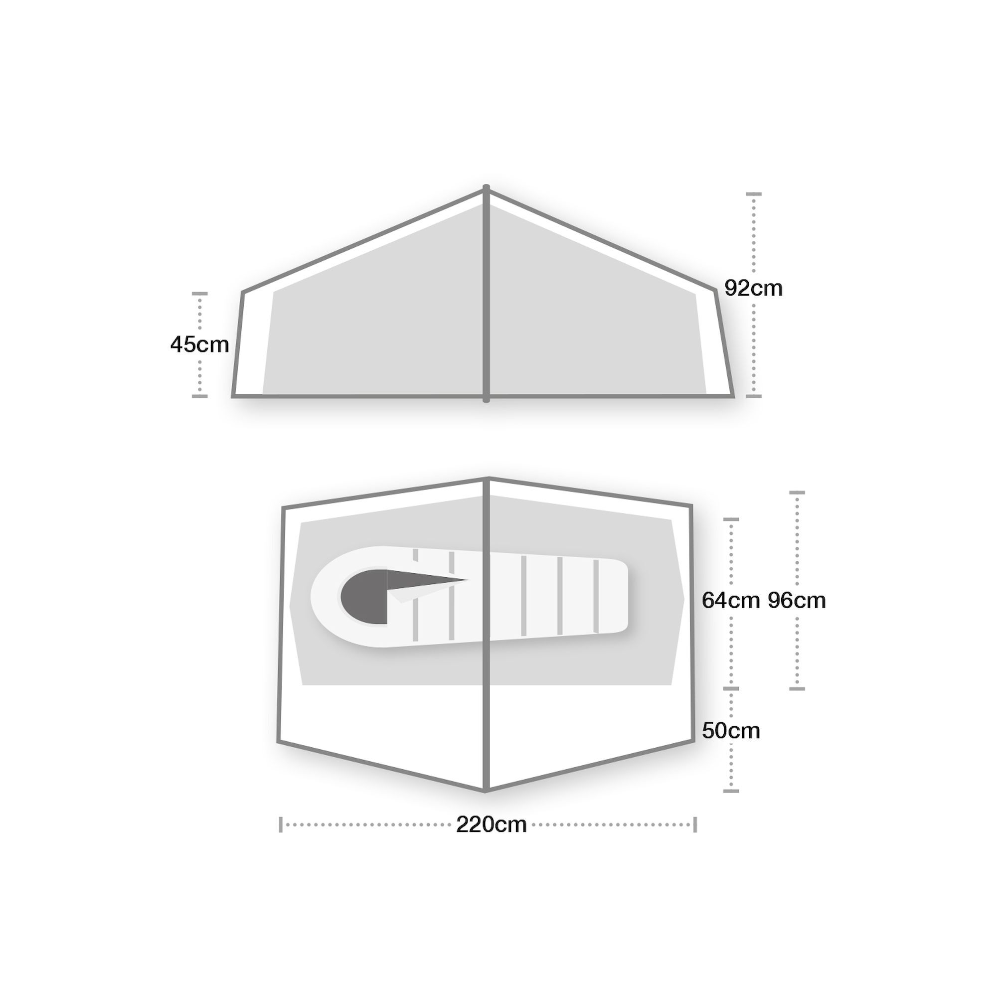 Wild Country Zephyros Compact 1 - Tenda da campeggio | Hardloop