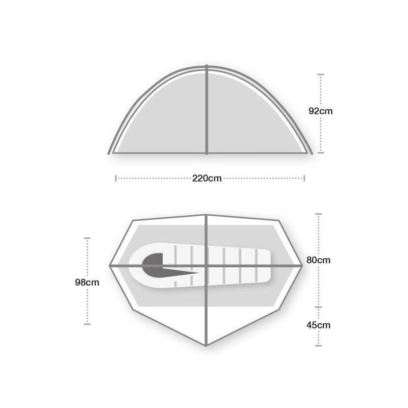 Wild Country Helm Compact 1 - Tält | Hardloop