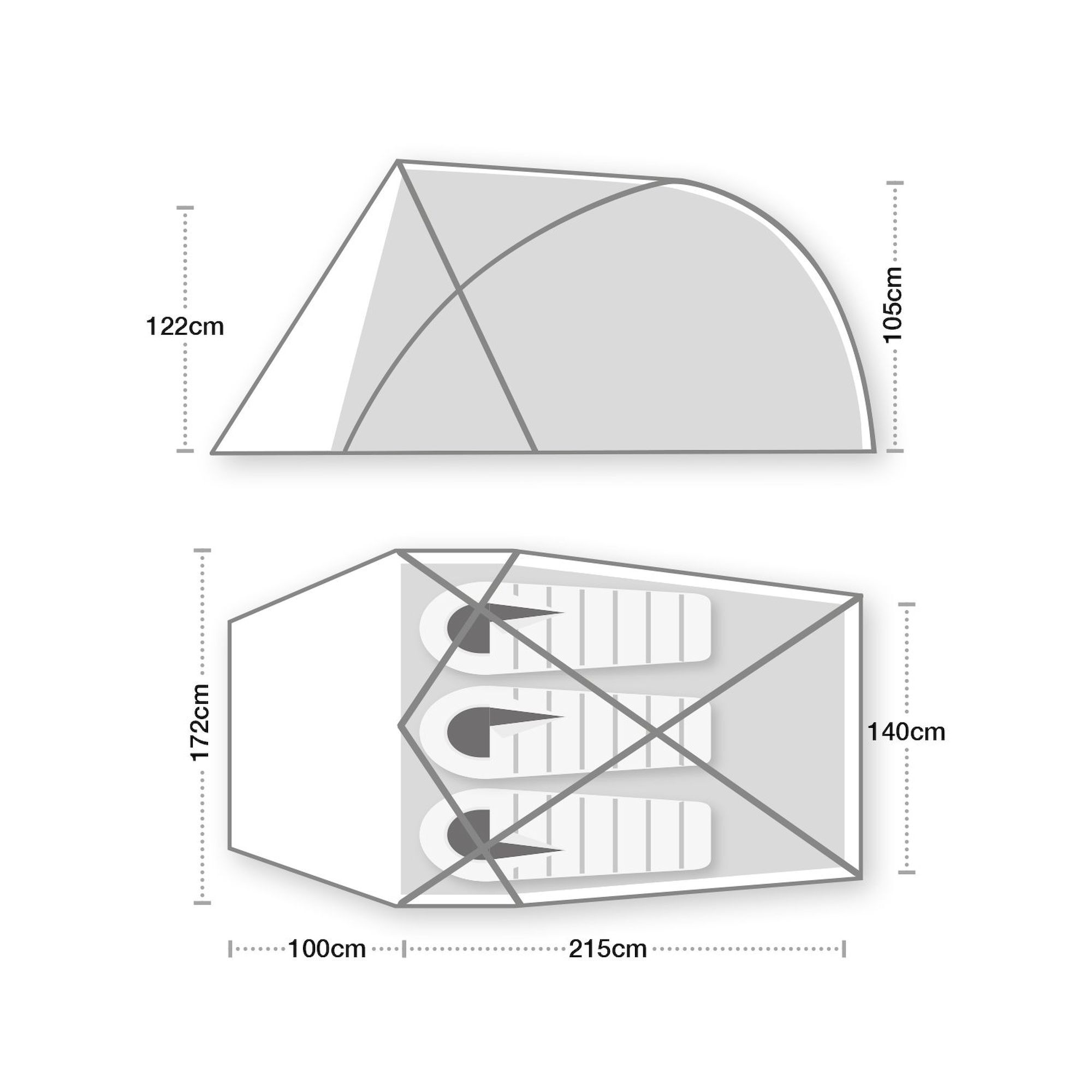 Wild Country Trisar 3 - Tenda da campeggio | Hardloop