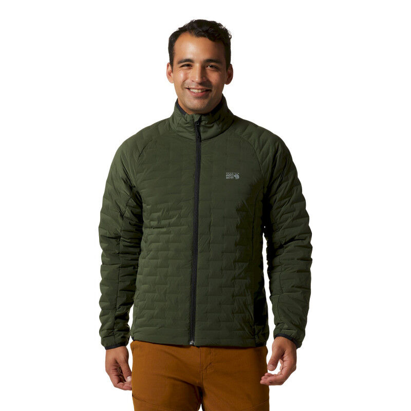 Doudoune Mountain Hardwear Stretch Down Hooded Gris Homme MOUNTAIN HARDWEAR