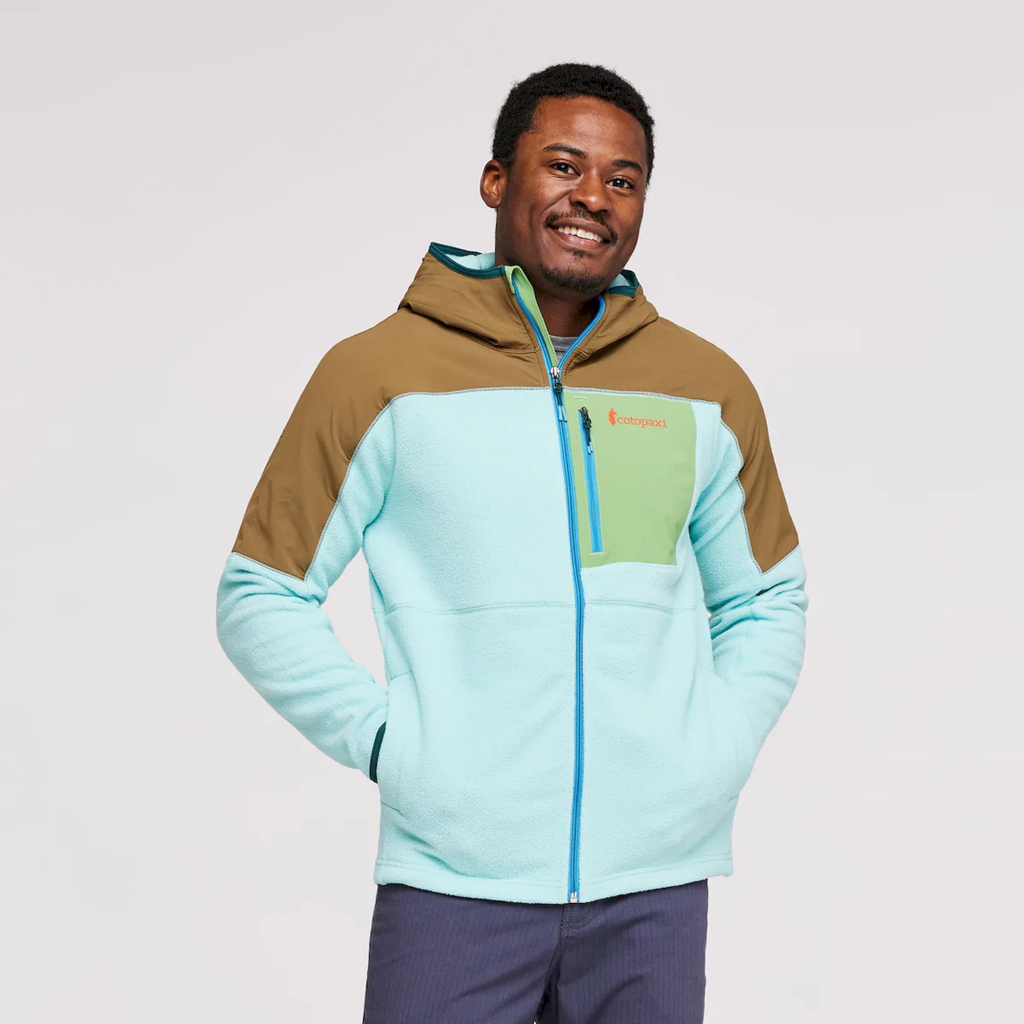 Mens fleece hooded jacket sale