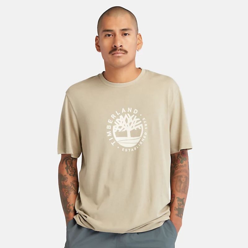 Timberland SS Refibra Graphic Tee - T-shirt meski | Hardloop