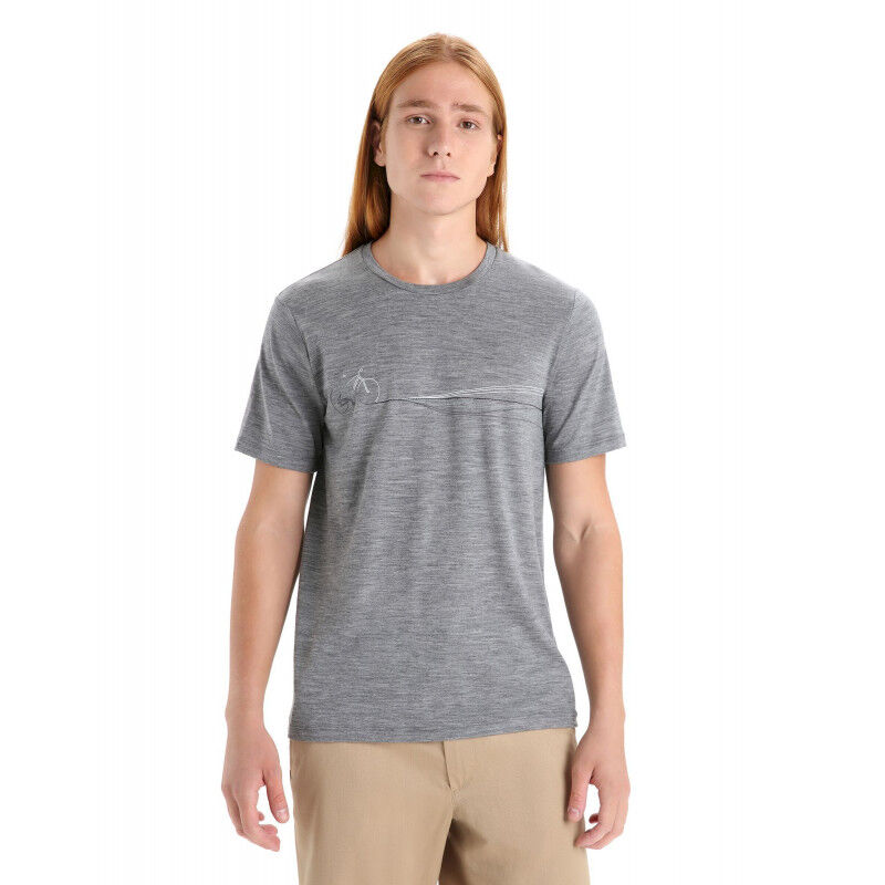 Icebreaker Tech Lite II SS Tee Cadence Paths - Koszulka z wełny Merino® męska | Hardloop