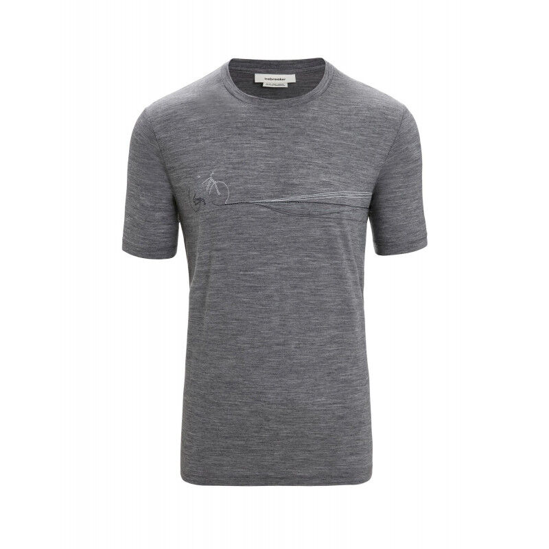 Icebreaker Tech Lite II SS Tee Cadence Paths - Merino-t-paidat - Miehet | Hardloop