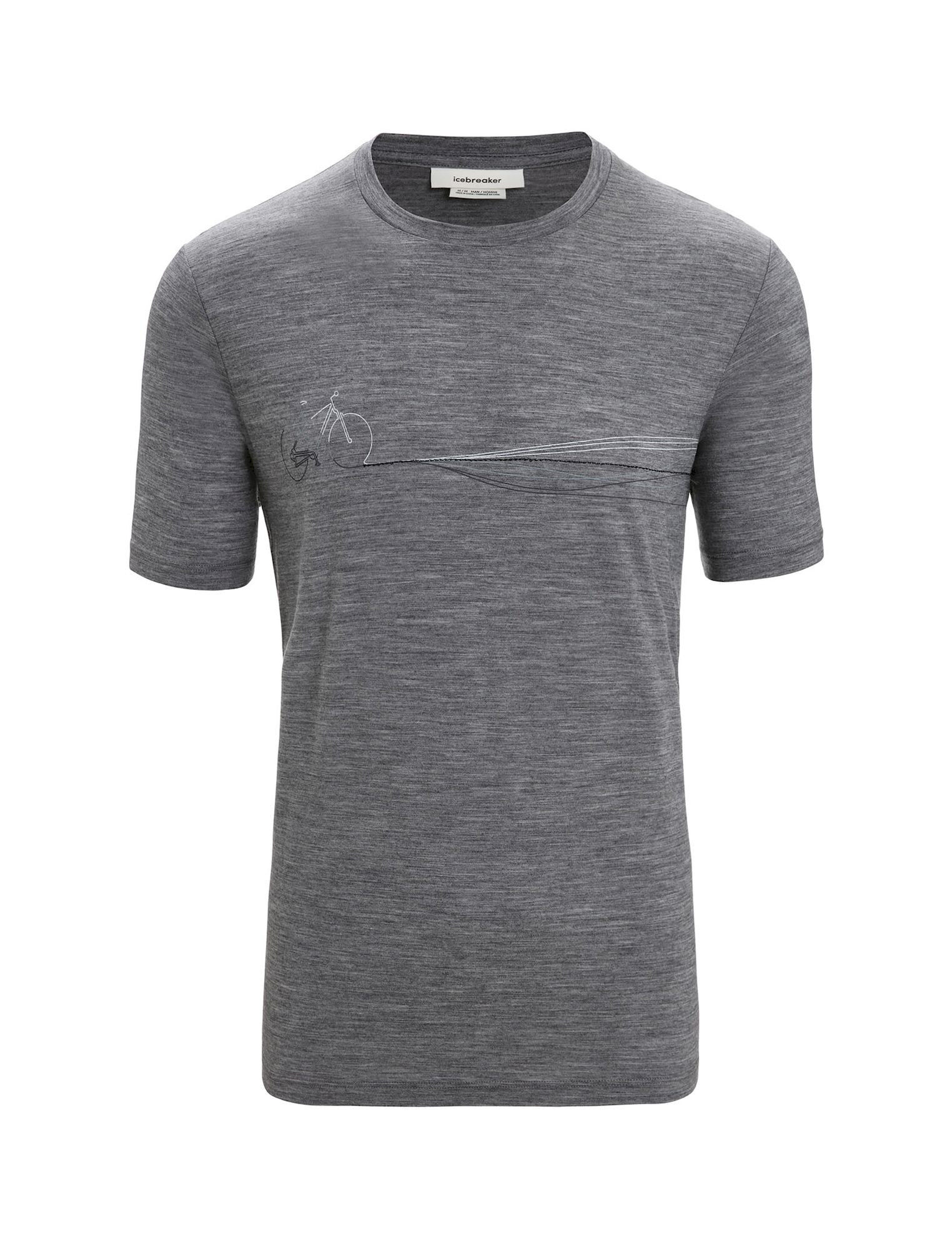 Icebreaker Tech Lite II SS Tee Cadence Paths - Merino shirt - Men's | Hardloop