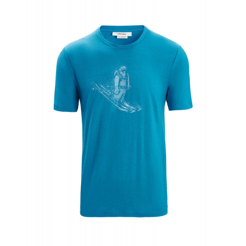 Icebreaker Tech Lite II SS Tee Skiing Yeti - Merino wool base layer - Men's