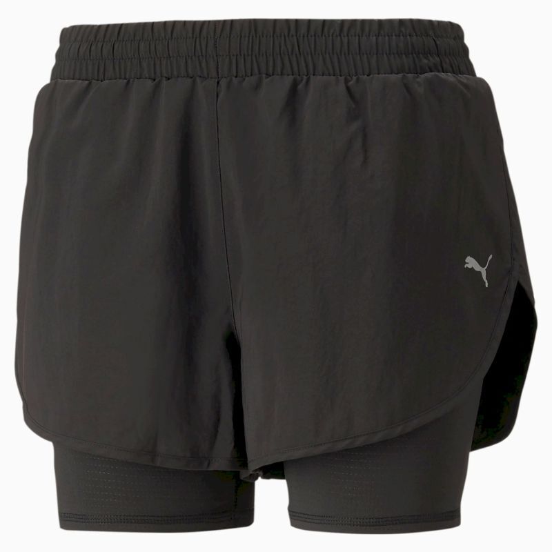 Puma Run Woven 2 In 1 3" Short W - Shorts - Women's | Hardloop