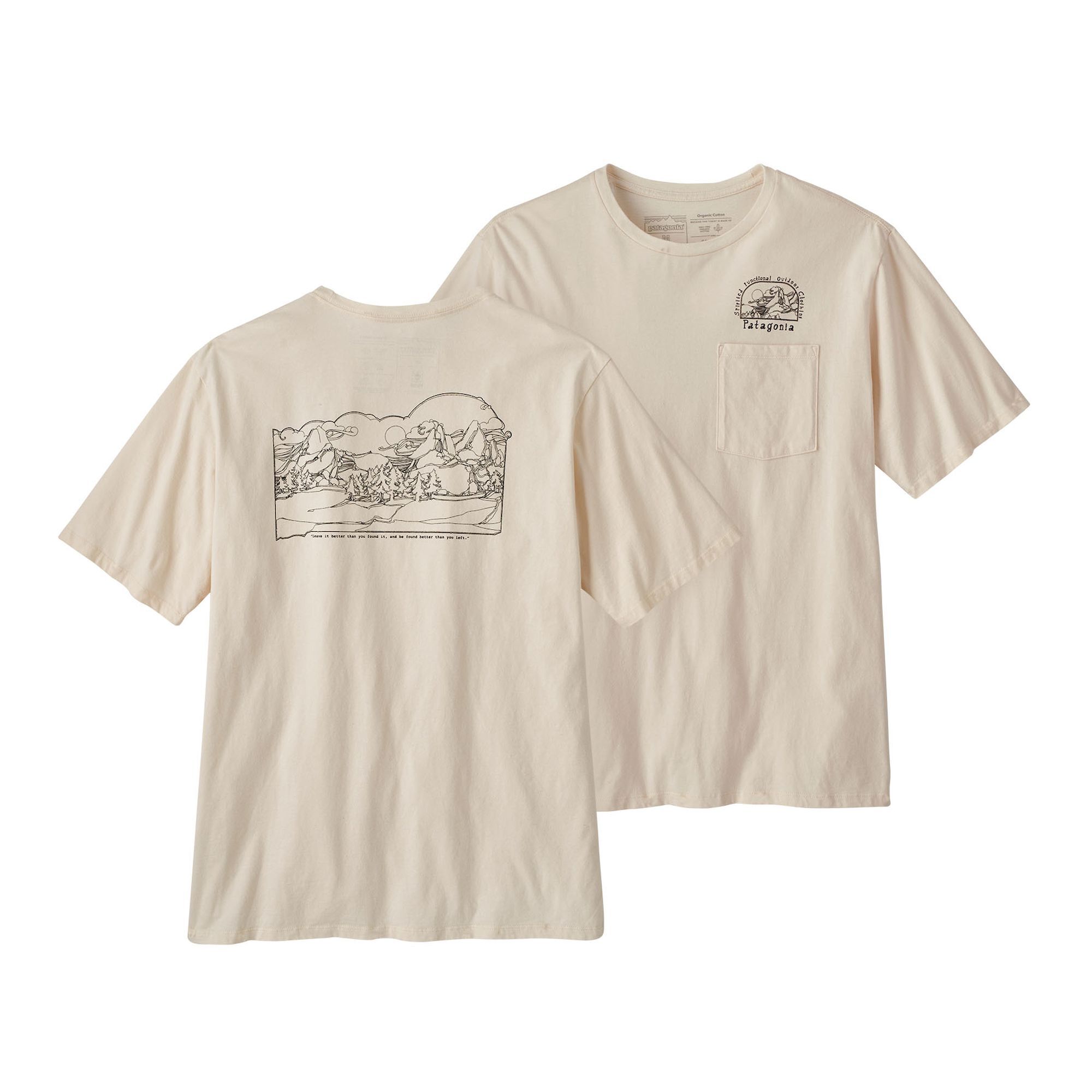 Patagonia M's Lost And Found Organic Pocket T-Shirt - Camiseta - Hombre | Hardloop