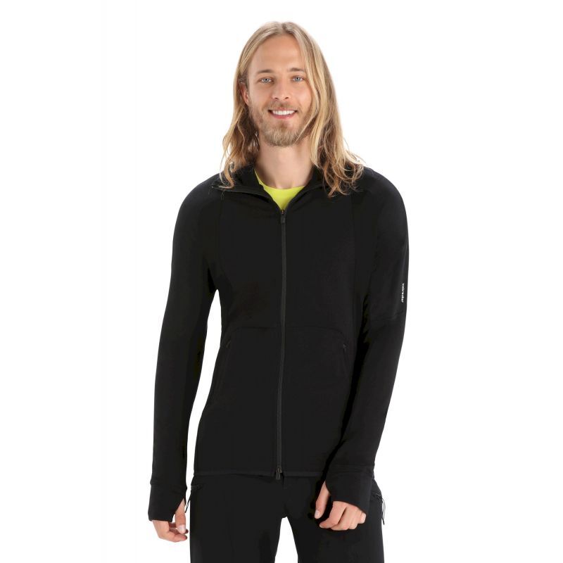 Icebreaker ZoneKnit LS Zip Hoodie - Giacca in pile di merino - Uomo | Hardloop