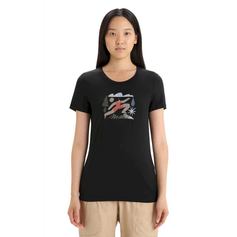 Icebreaker Tech Lite II SS Tee Spring Run - Koszulka z wełny Merino® damska | Hardloop