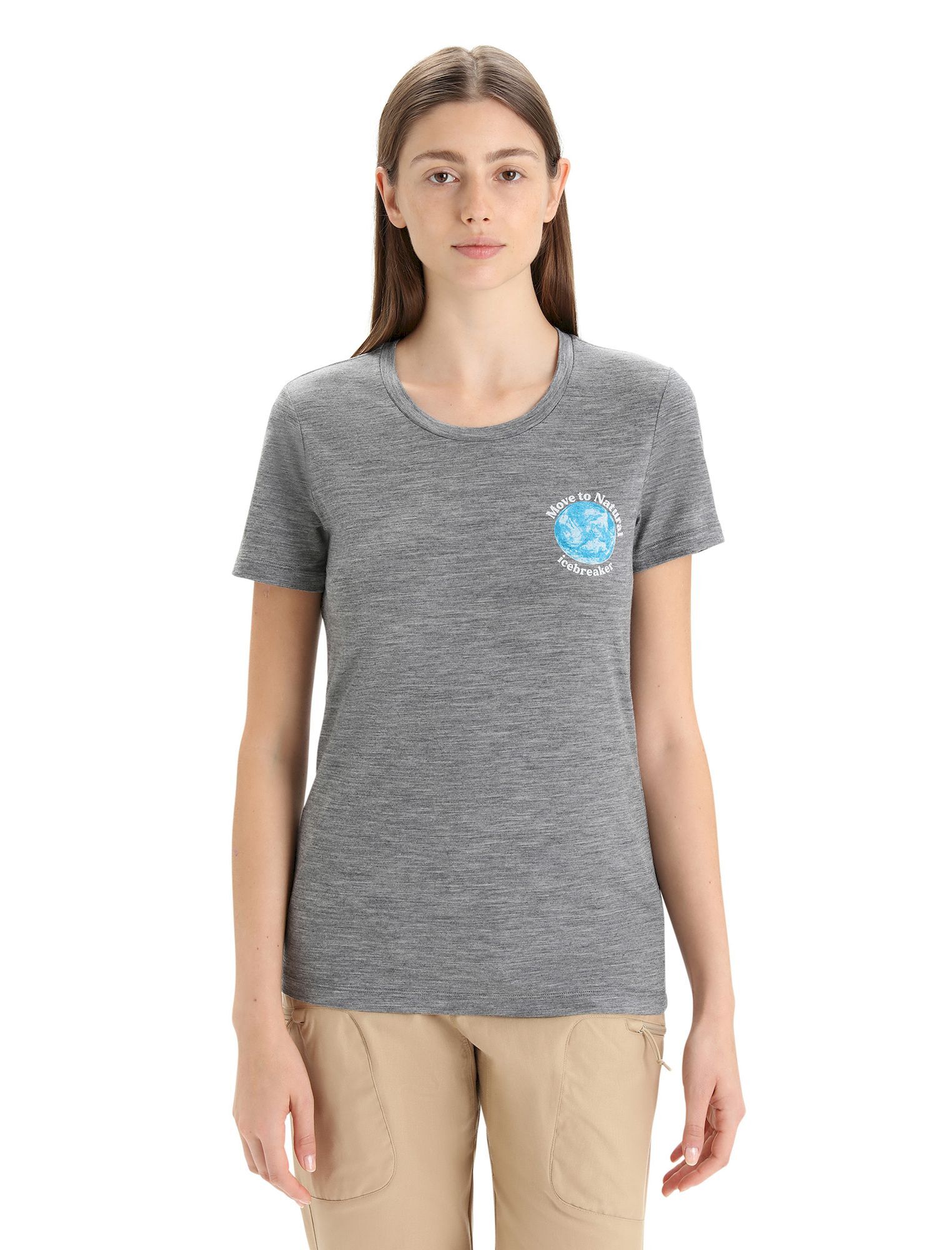 Icebreaker Tech Lite II SS Tee Icebreaker Natural - Camiseta de merino - Mujer | Hardloop