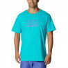 Bright Aqua / Bordered Beauty Graphic