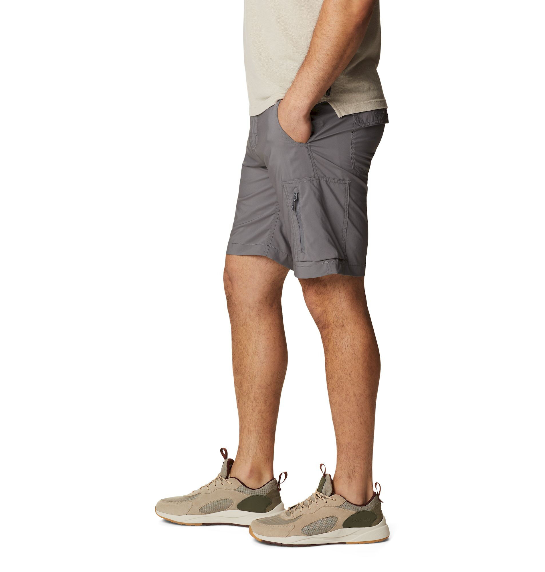 Silver bermuda shorts online