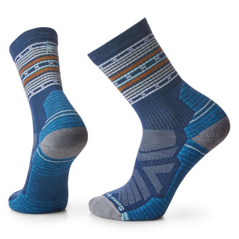 Smartwool Hike Light Cushion Spiked Stripe Crew Socks - Merino socks ...