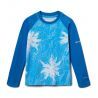 Compass Blue Topo Palms / Bright Indigo