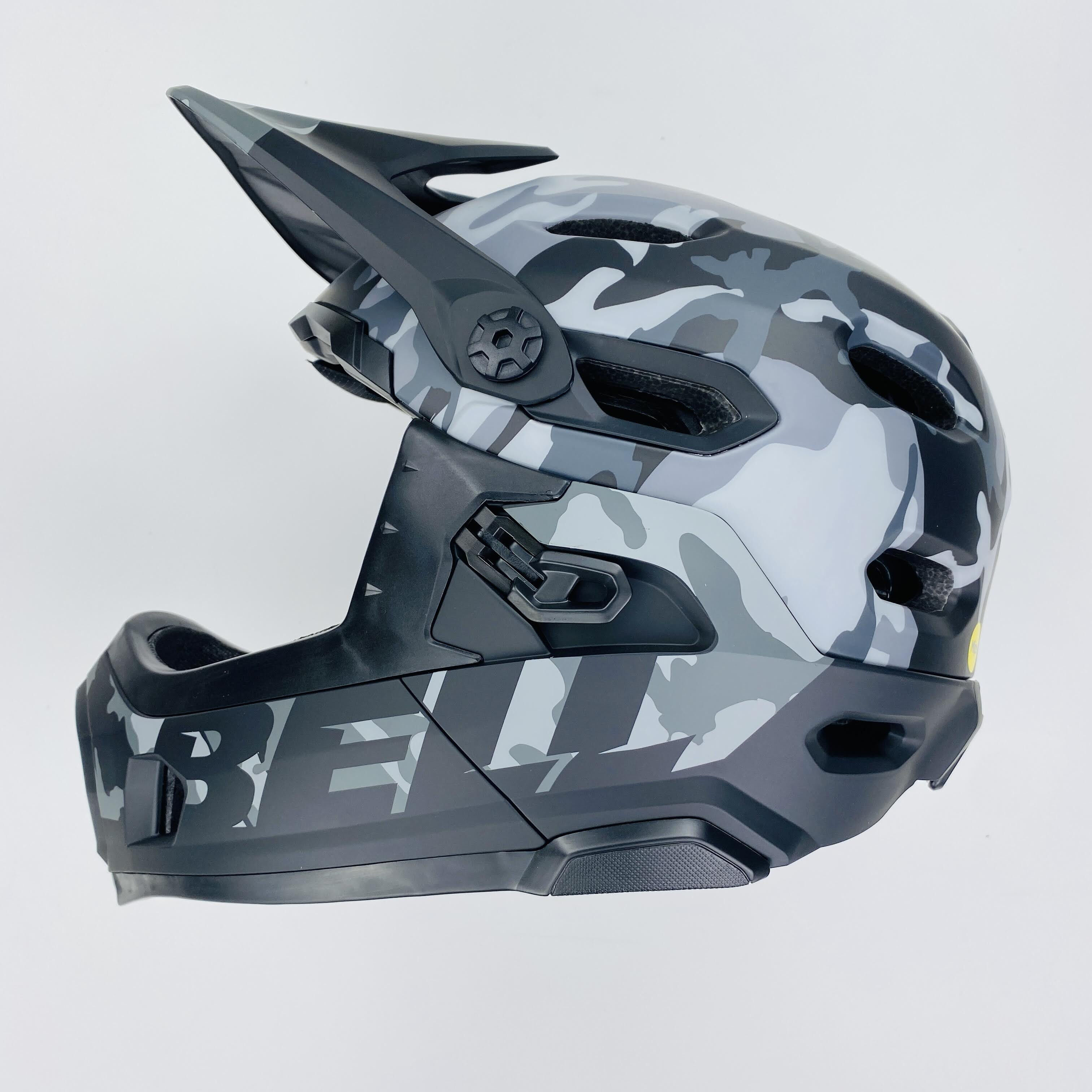 Bell Helmets Super DH Mips - Tweedehands MTB helm - Grijs - 52-56 cm | Hardloop