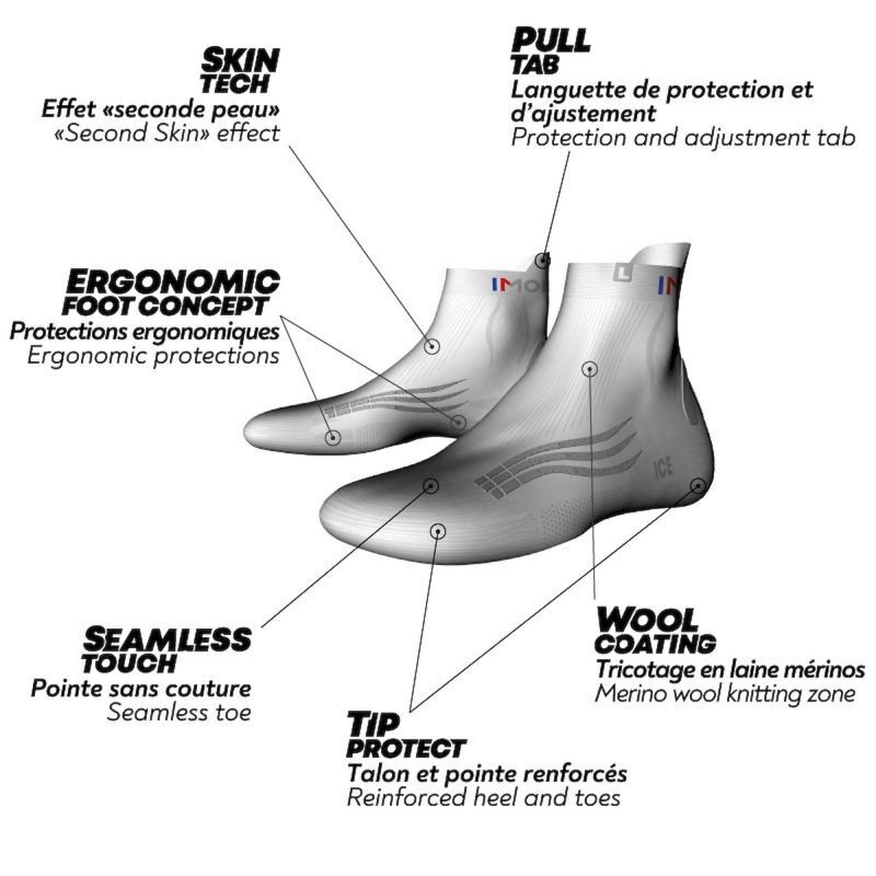 Monnet Trail Run Ice - Trailrunningsocken
