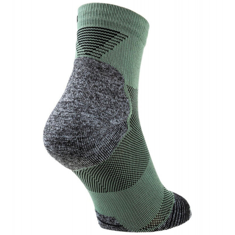 Odlo Ceramicool Running Quarter Socks - white - sharp green