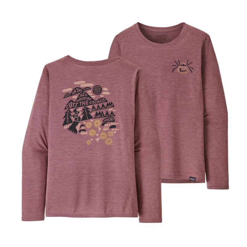 Patagonia Women's Long-Sleeved Cap Cool Daily Graphic Shirt - Lands - T-shirt damski | Hardloop