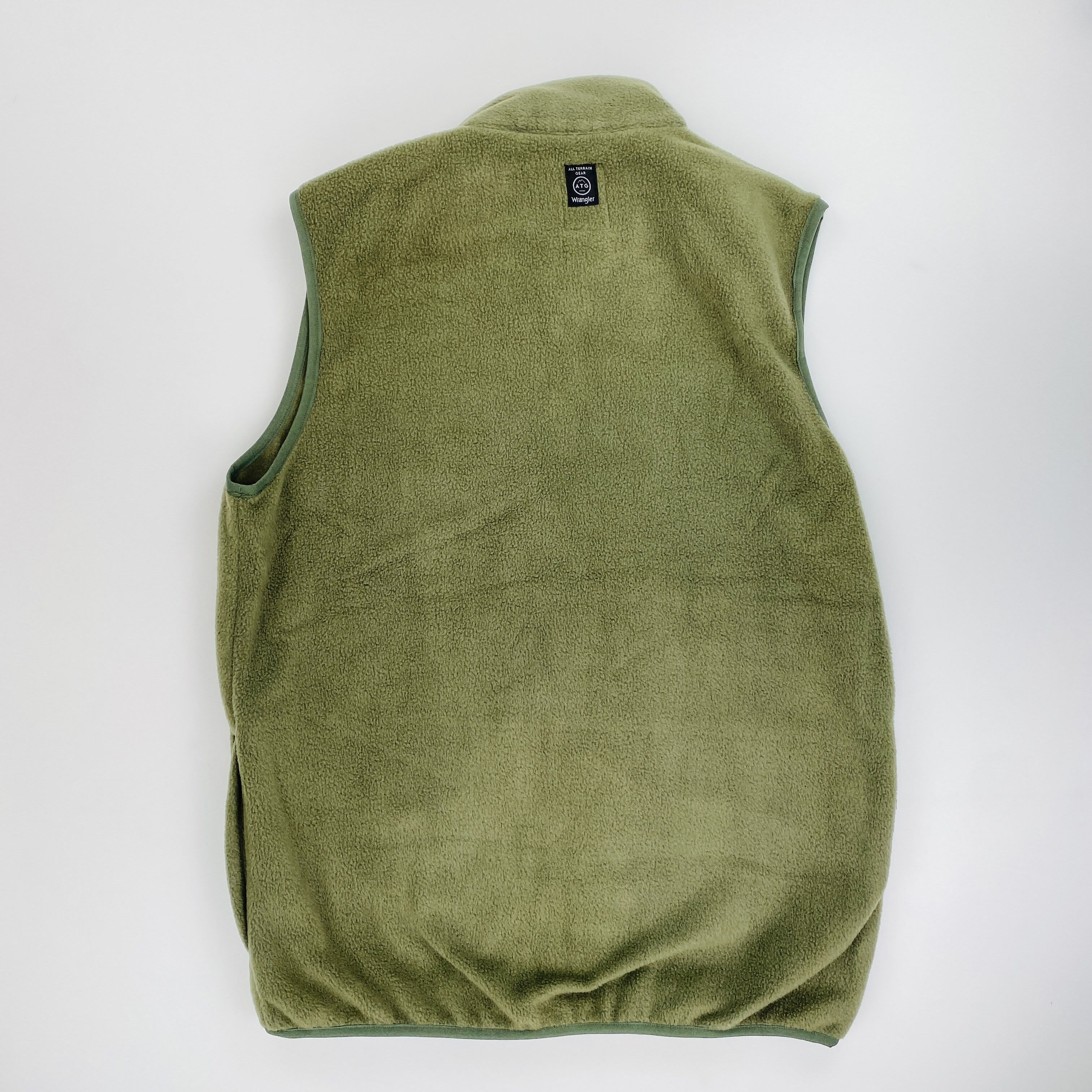 Wrangler Adams Fleece Fullzip Vest - Second Hand Hoodie - Men's - Olive green - M | Hardloop