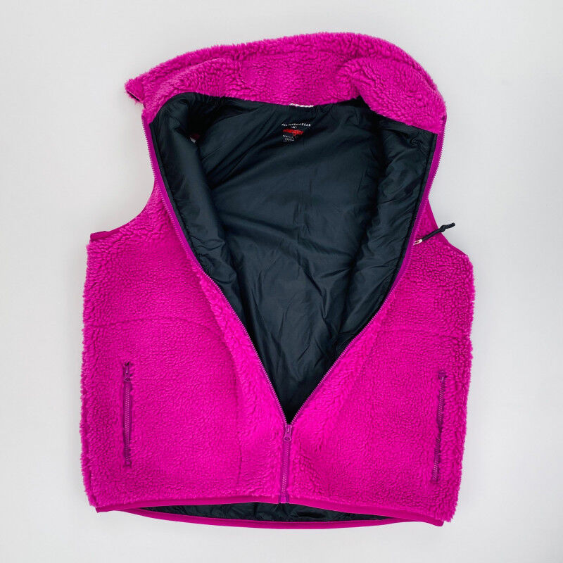 Wrangler Sherpa Fleece Vest - Second Hand Hoodie - Women's - Pink - S |  Hardloop