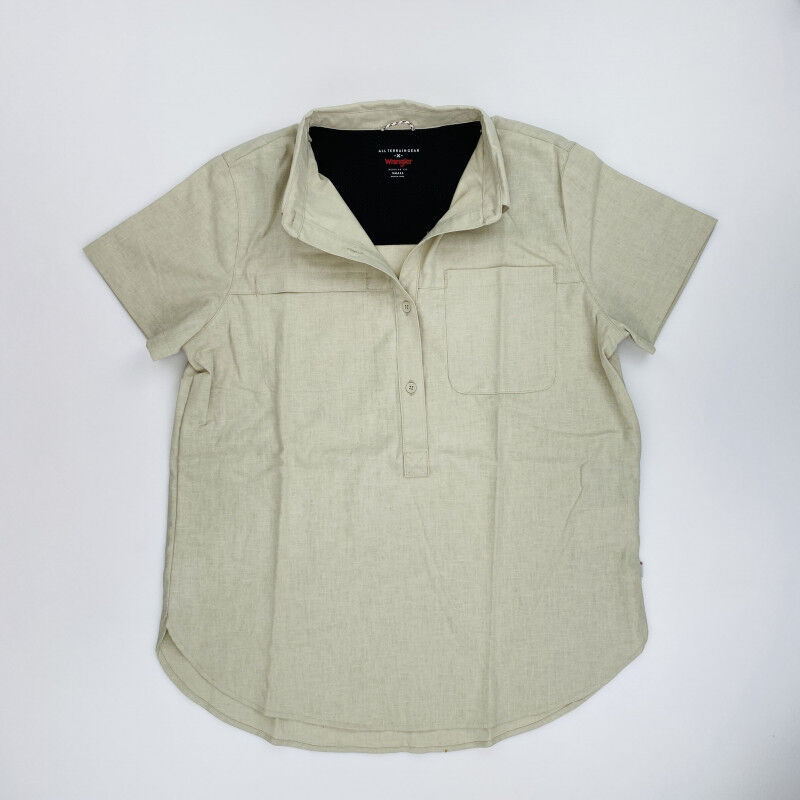 Wrangler Popover Shirt - Second Hand Hoodie - Damen - Beige - S | Hardloop