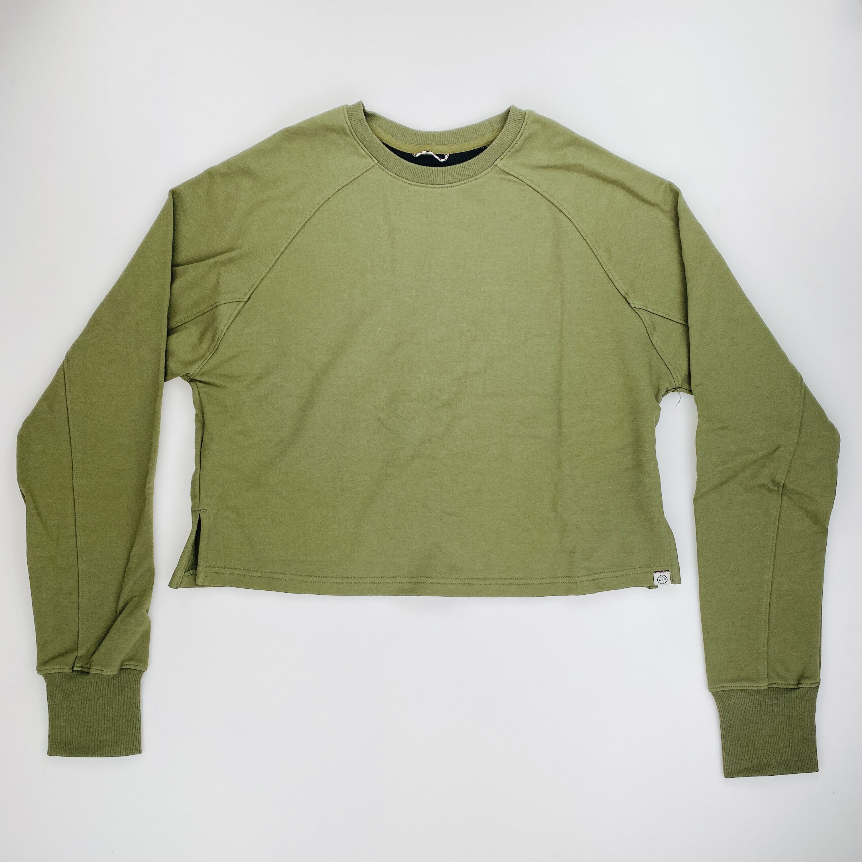 Wrangler Cropped Sweatshirt - Seconde main Sweatshirt femme - Vert olive - S | Hardloop
