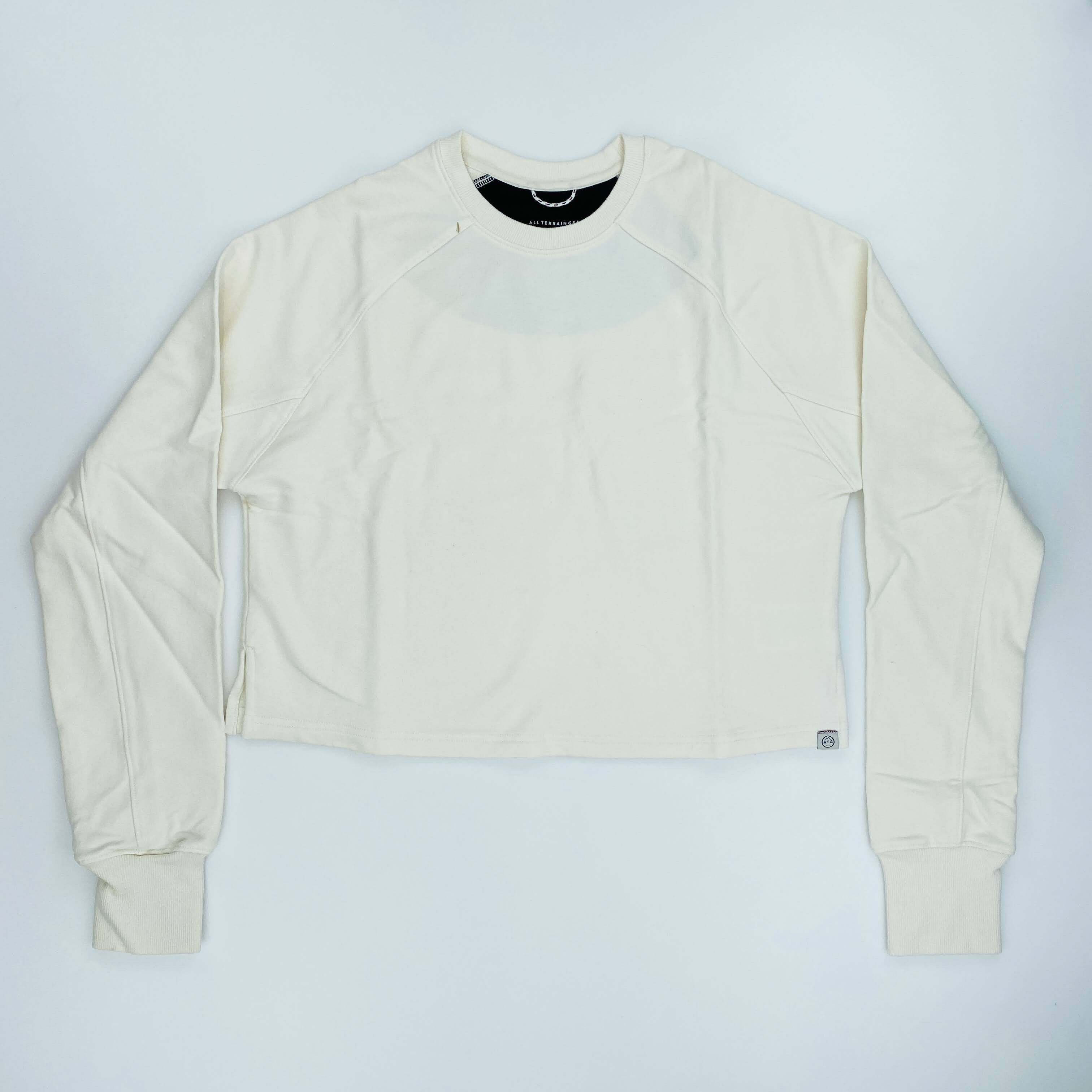 Wrangler Cropped Sweatshirt - Tweedehands Hoodie - Dames - Wit - S | Hardloop