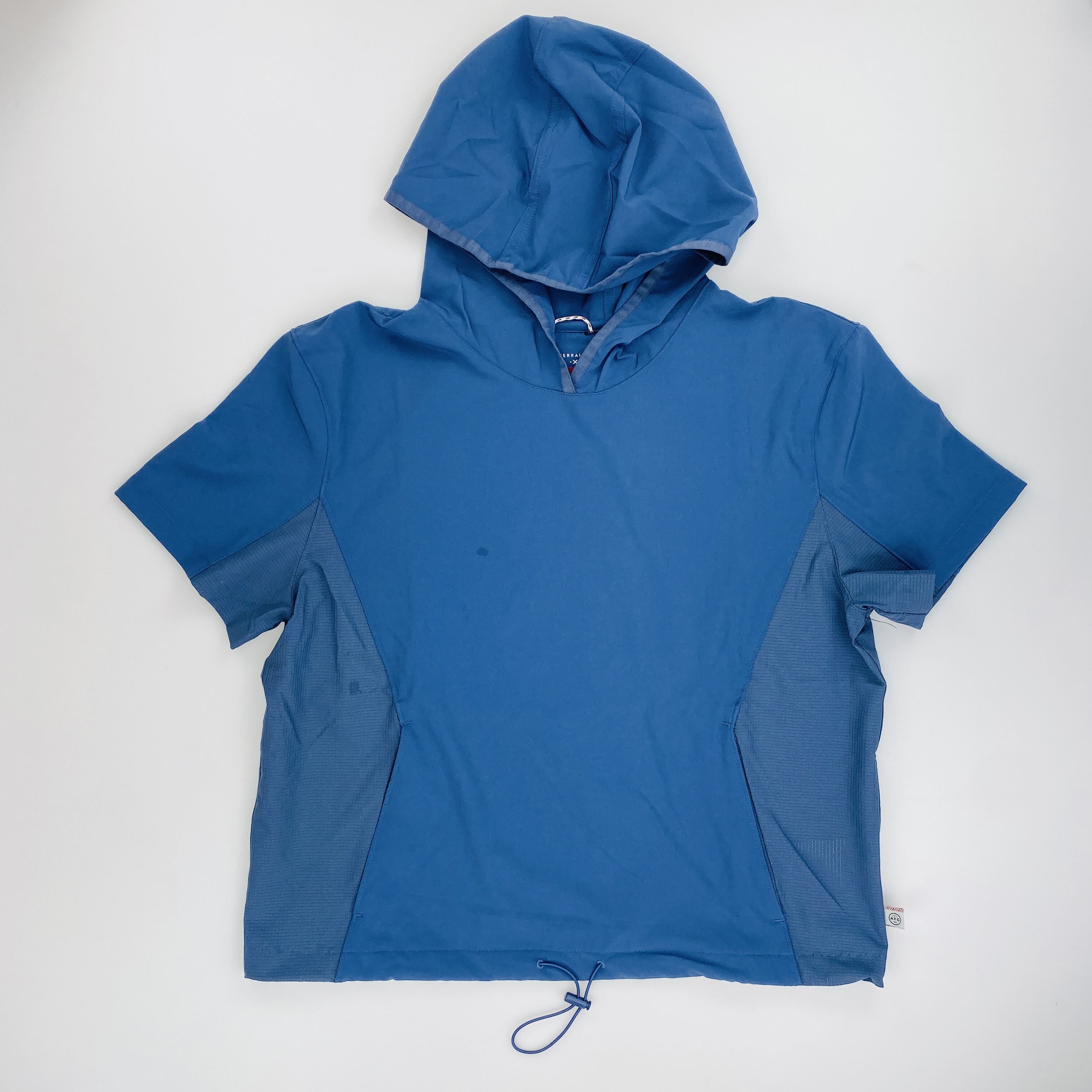 Wrangler Ss Hooded Tee - Tweedehands T-shirt - Dames - Blauw - S | Hardloop