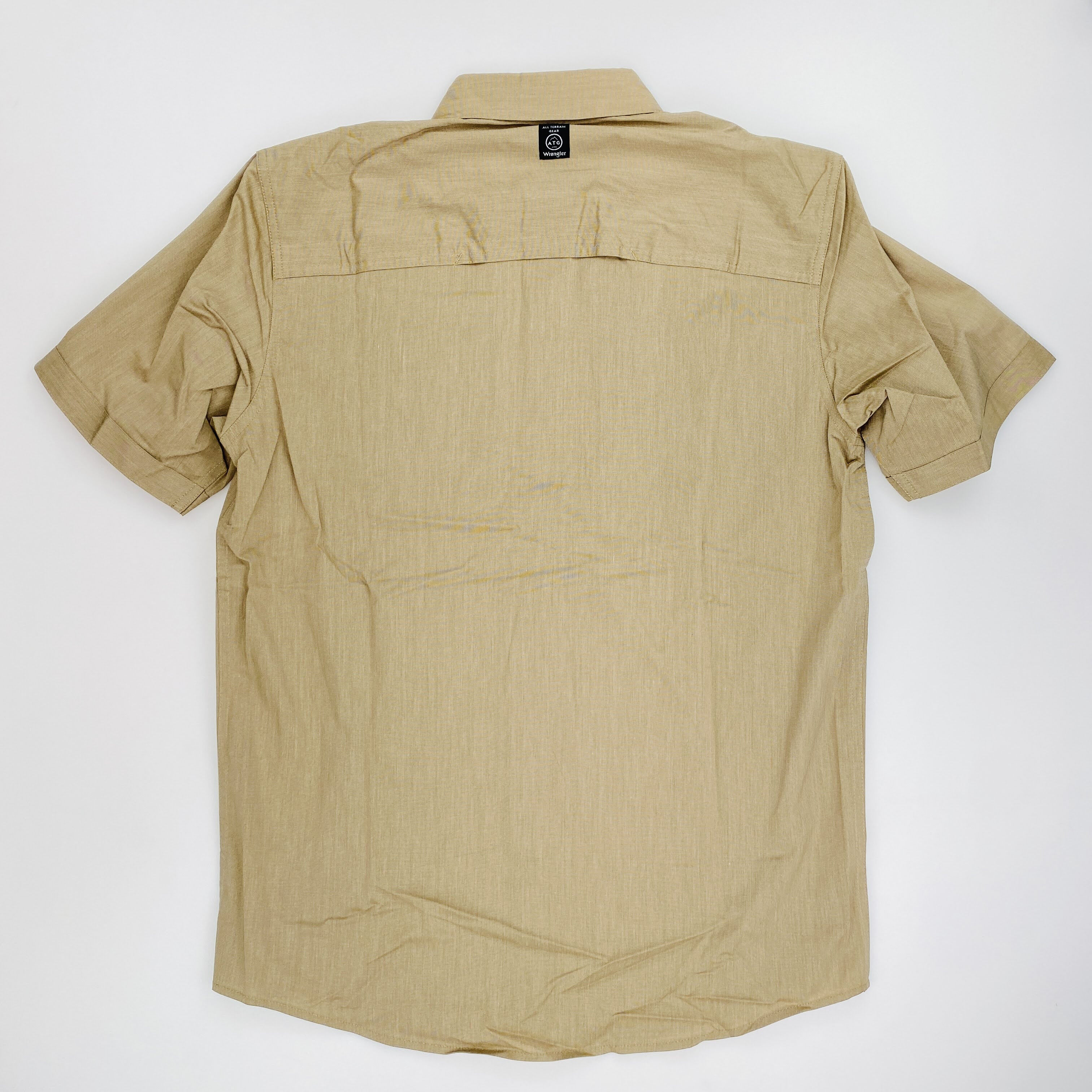 Wrangler Ss Asym Zippkt Shirt - Camicia di seconda mano - Uomo - Marrone - M | Hardloop