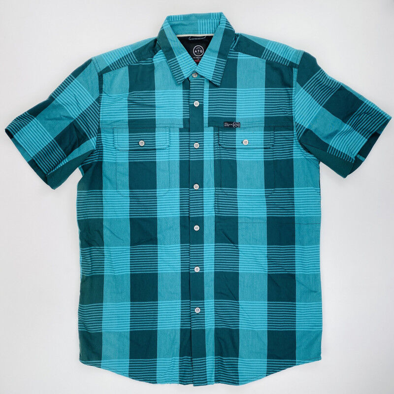 Chemise Homme Wrangler Wrancher - Flanelle à Carreaux Vert/marron - Taille L - Occasion Très Bon état