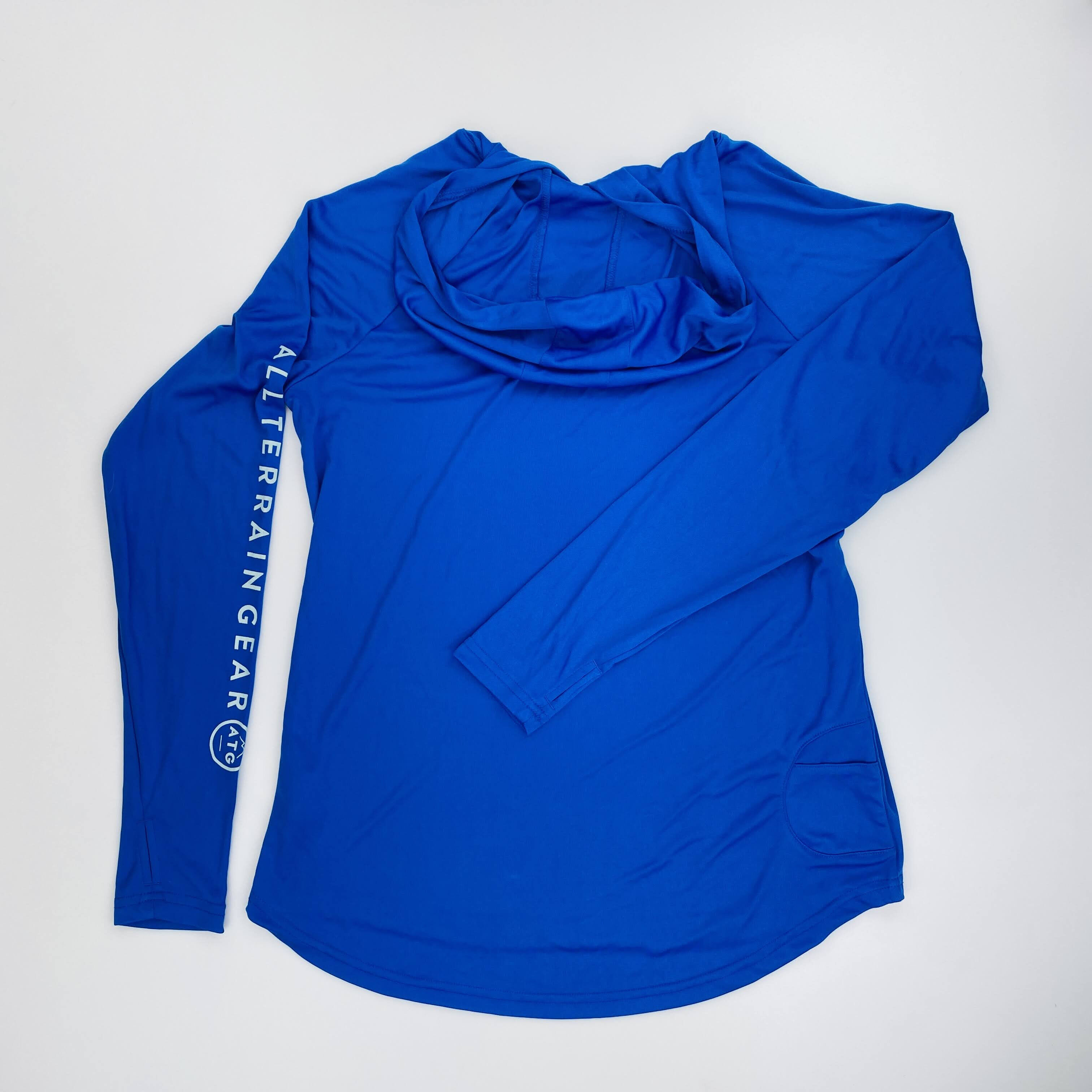 Wrangler Ls Hooded Sun Tee - T-shirt di seconda mano - Uomo - Blu - L | Hardloop