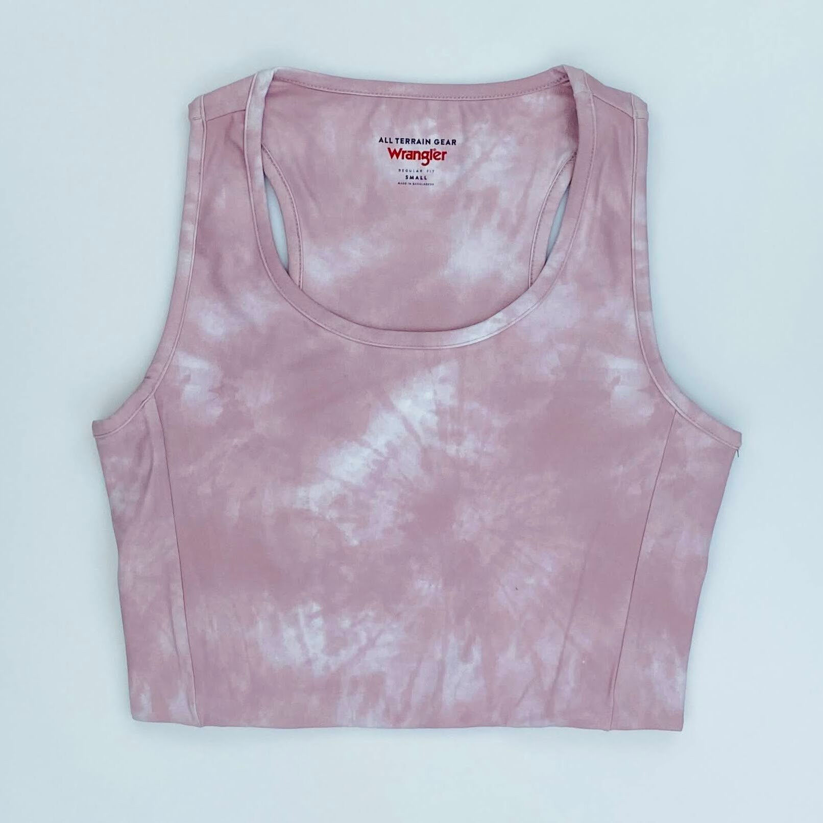 Wrangler Cropped Compression Tank - Second Hand T-shirt - Women's - Rose - S | Hardloop