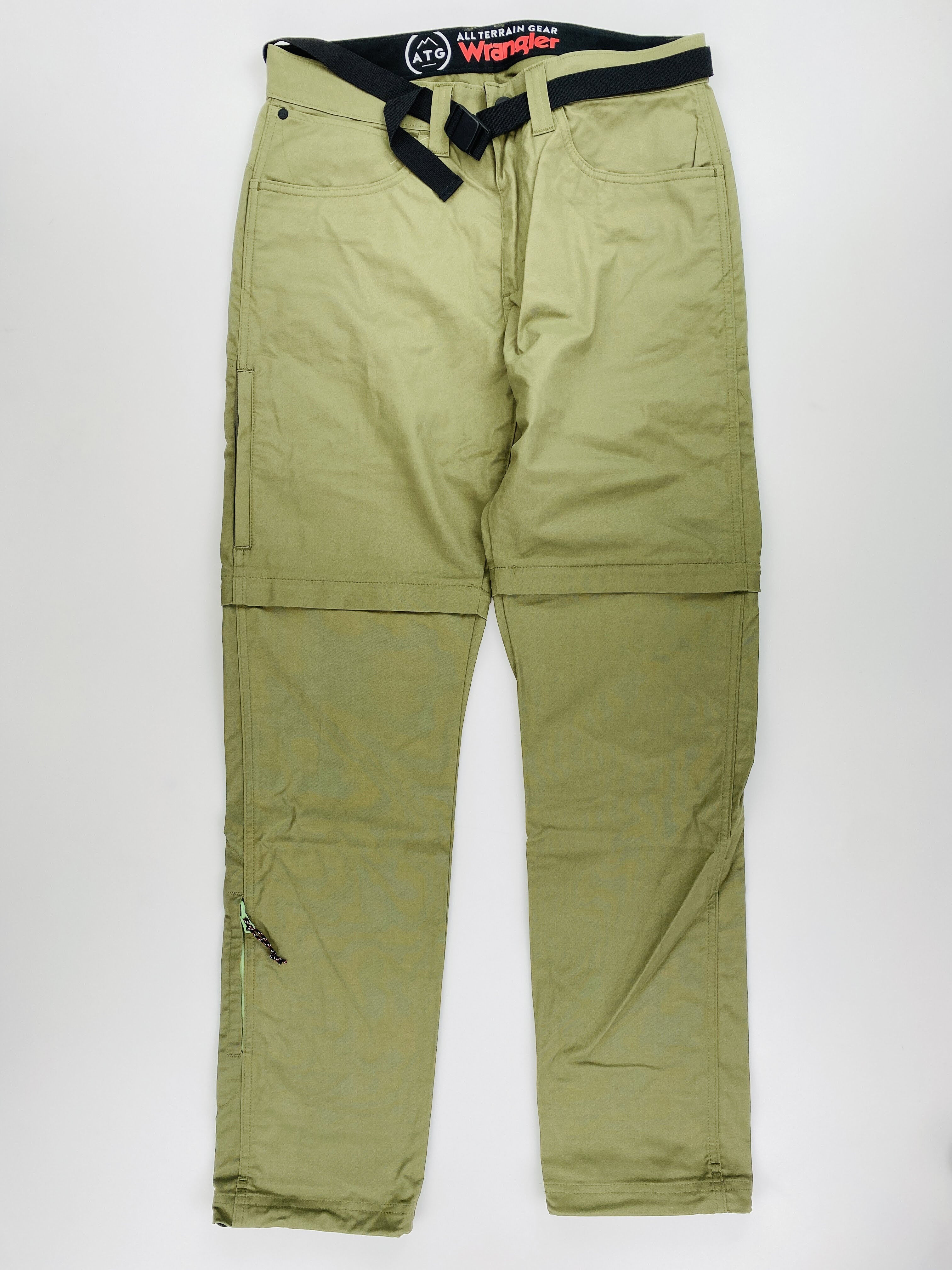 Wrangler Packable Zipoff Carg - Second Hand Pánské turistické kalhoty - Olivově zelená - US 32 | Hardloop