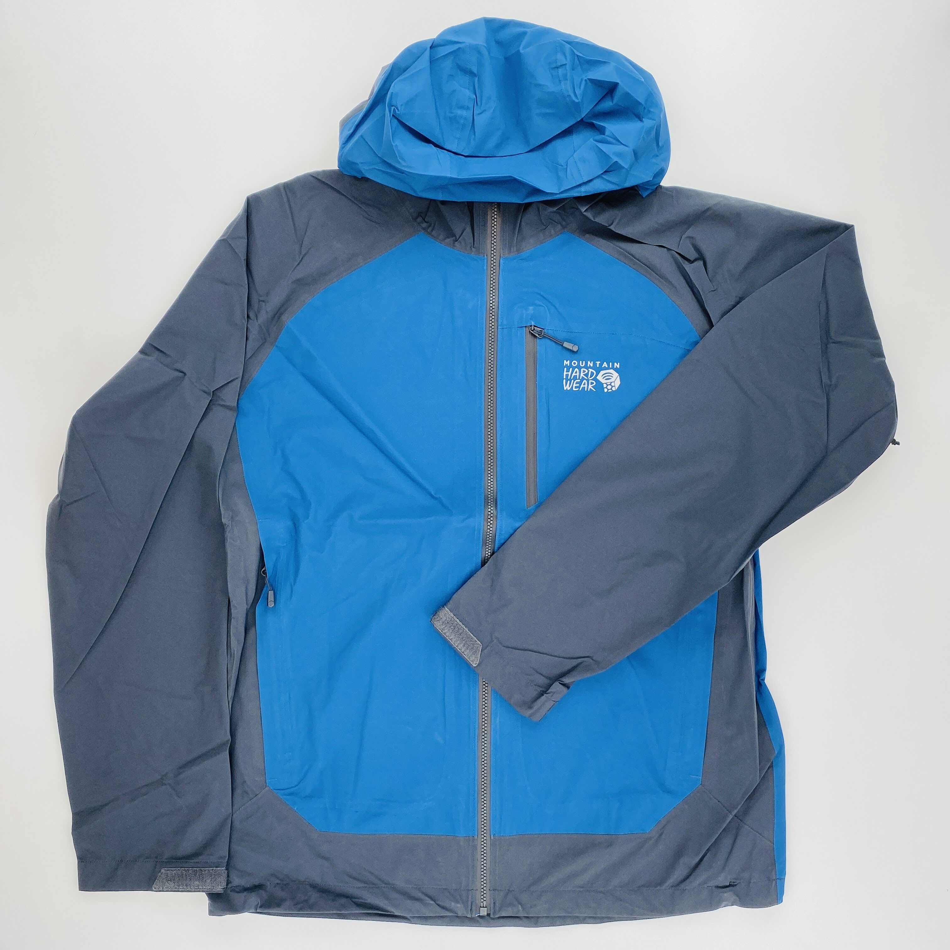Mountain Hardwear Stretch Ozonic Man Jacket - Tweedehands Windjack - Heren - Blauw - M | Hardloop