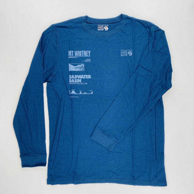 Mountain Hardwear Sea Level™ Logo Man LS T-Shirt - T-shirt di seconda mano - Uomo - Blu - L | Hardloop