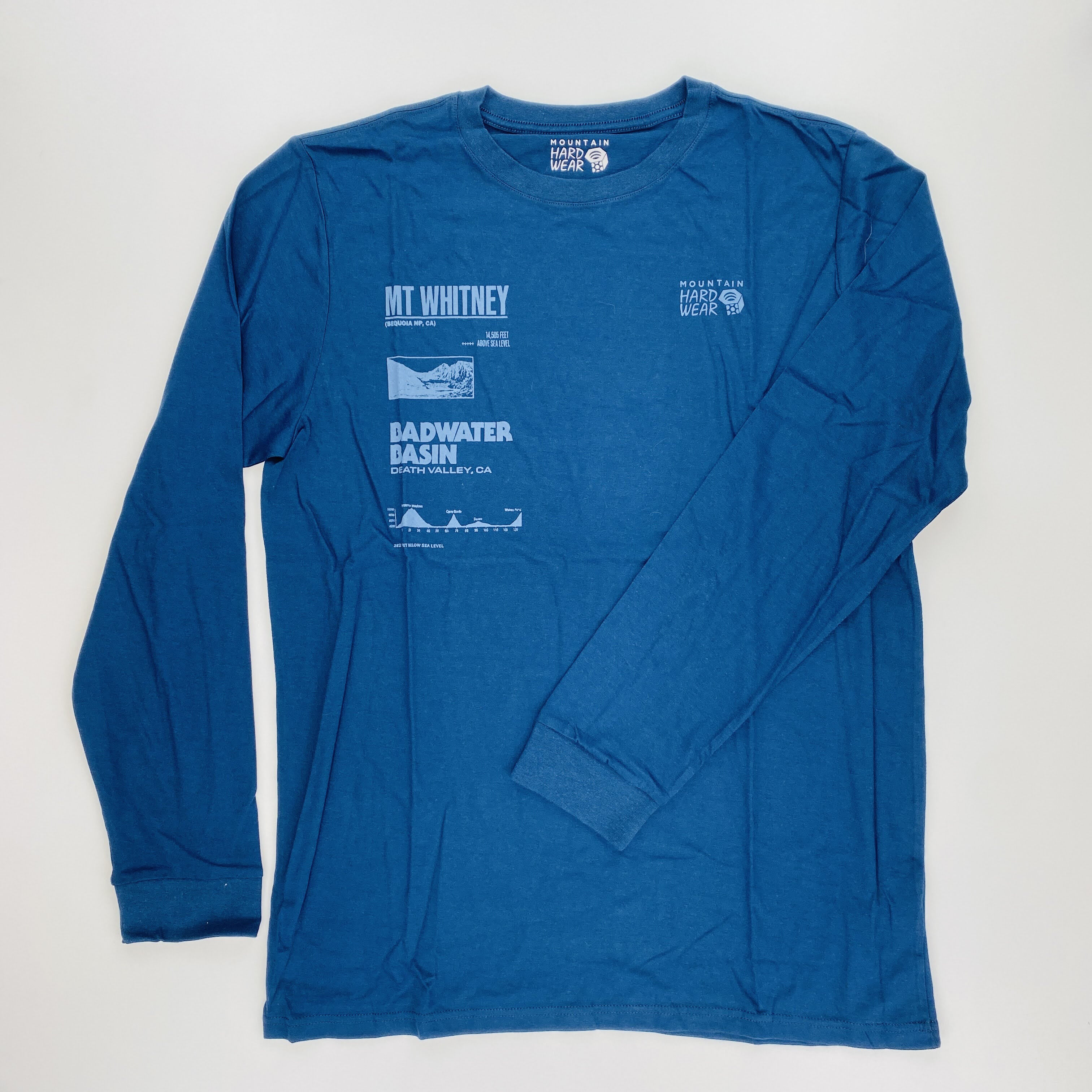 Mountain Hardwear Sea Level™ Logo Man LS T-Shirt - Seconde main T-shirt homme - Bleu - L | Hardloop