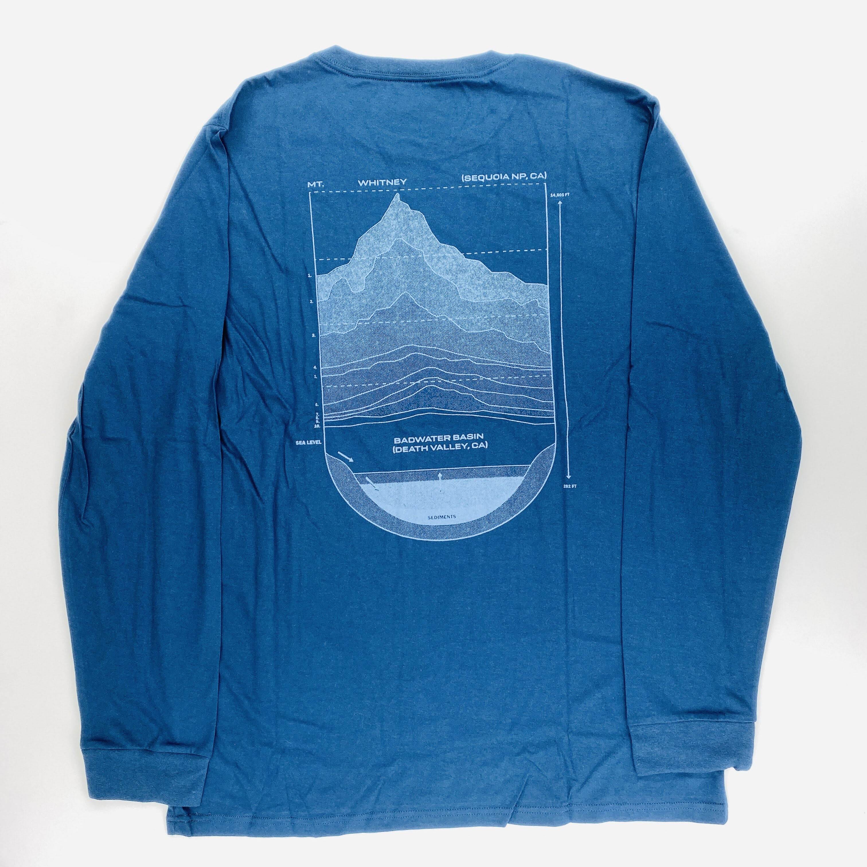 Mountain Hardwear Sea Level™ Logo Man LS T-Shirt - Second Hand T-shirt - Men's - Blue - XL | Hardloop