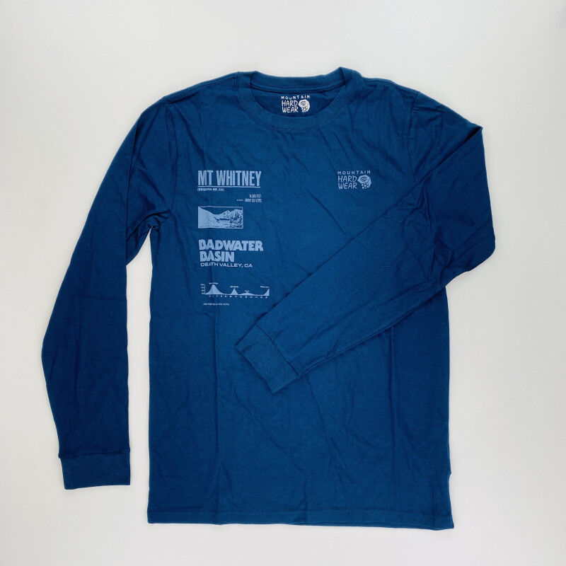 Mountain Hardwear Sea Level™ Logo Man LS T-Shirt - T-shirt di seconda mano - Uomo - Blu - S | Hardloop