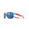 Gris Translucide Brillant / Orange Fluo
