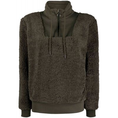 Sherpa Half Zip Sweatshirt - Sweatshirt femme