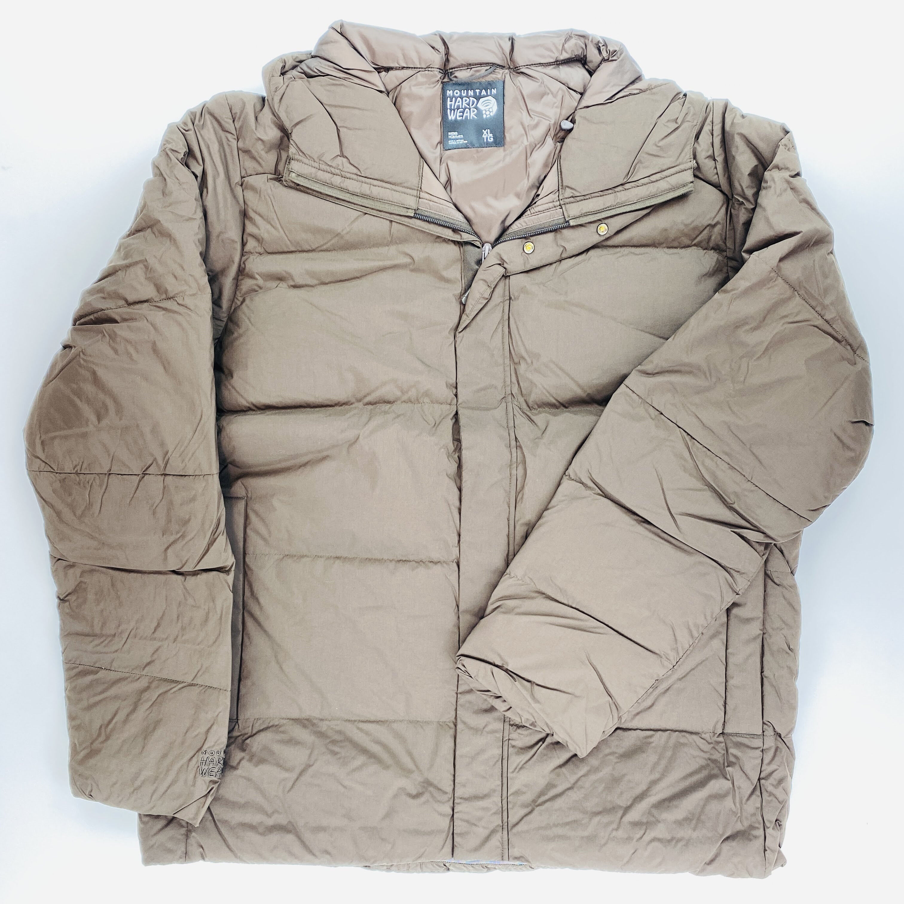 Mountain Hardwear Glacial Storm Man Jacket - Tweedehands Parka - Heren - Bruin - XL | Hardloop