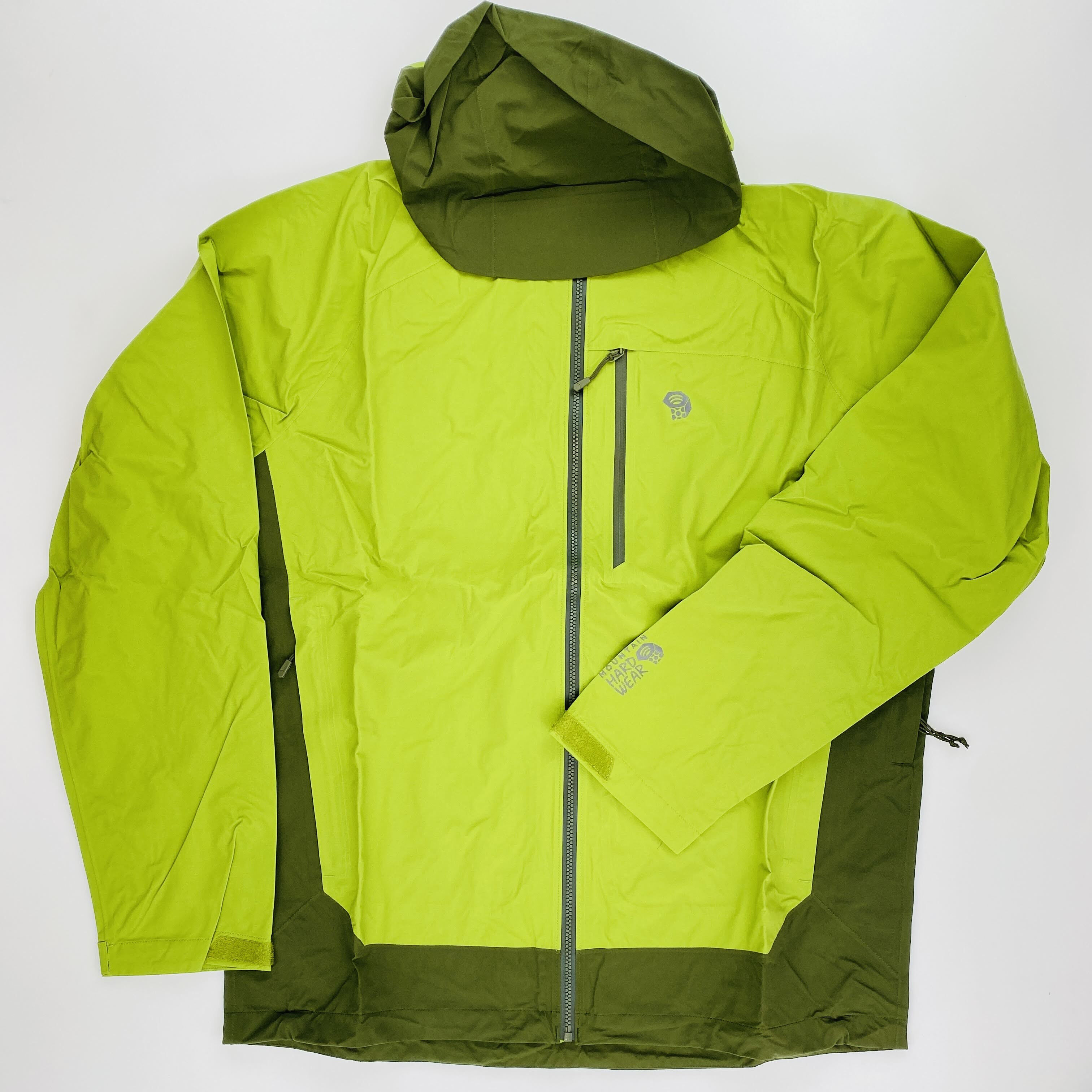 Mountain Hardwear Stretch Ozonic Man Jacket - Pre-owned Regnjakke - Herrer - Grøn - L | Hardloop
