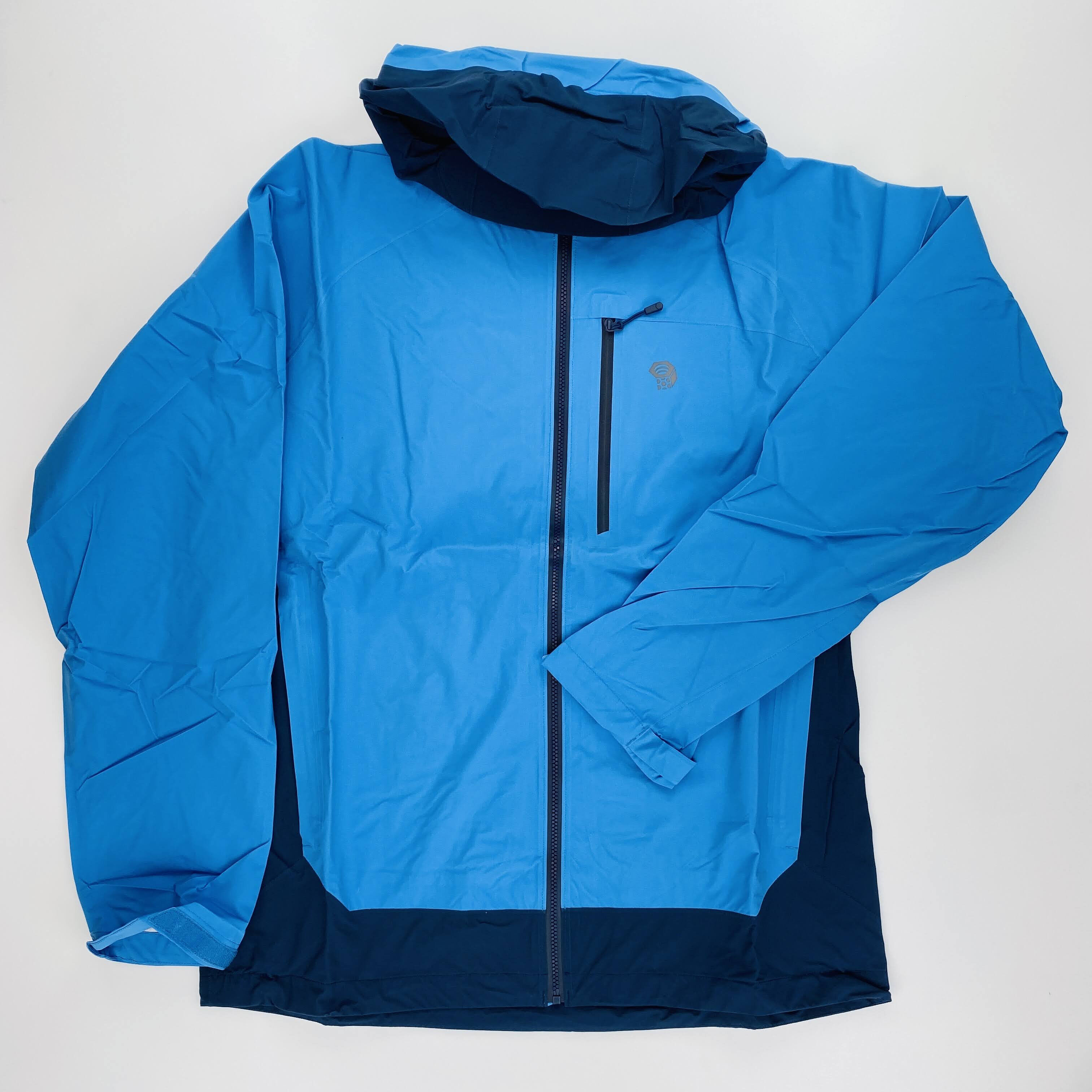 Mountain Hardwear Stretch Ozonic Man Jacket - Tweedehands Regenjas - Heren - Blauw - L | Hardloop